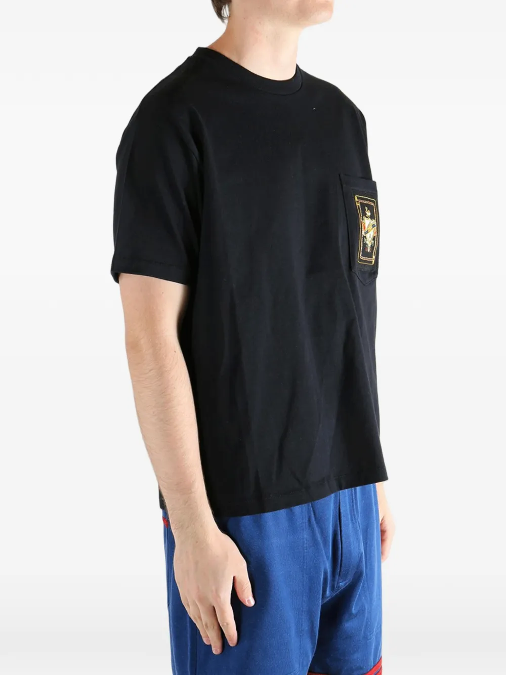  Bode Camiseta Bullion Card Tee Con Parche - Negro 