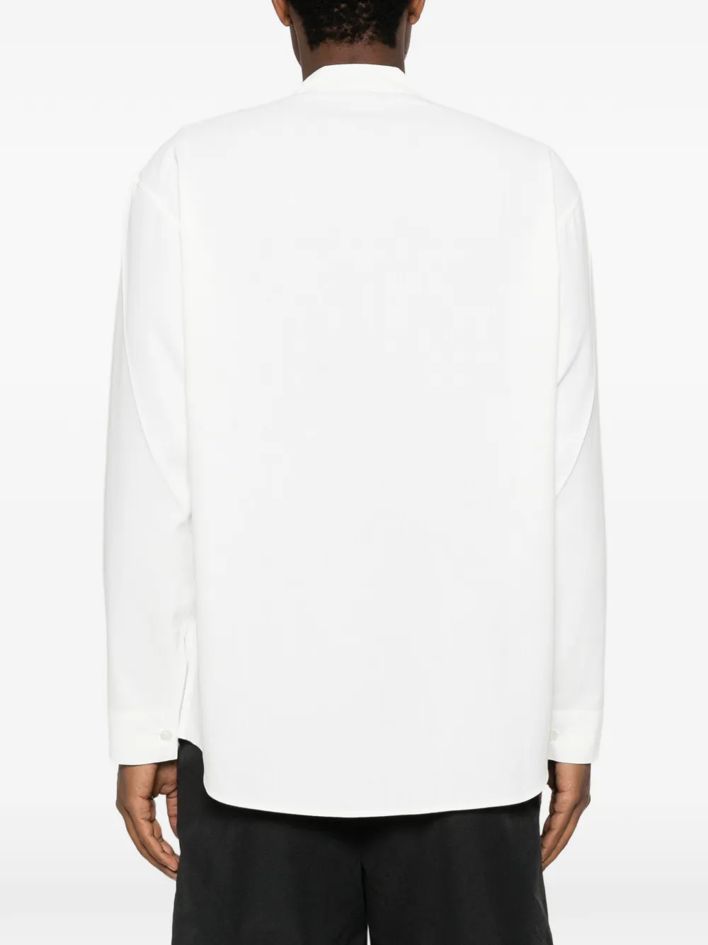 Homme Plissé Issey Miyake Overhemd met bandkraag Wit
