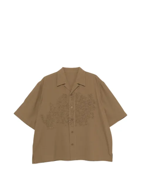 Homme Plissé Issey Miyake embroidered short-sleeve shirt