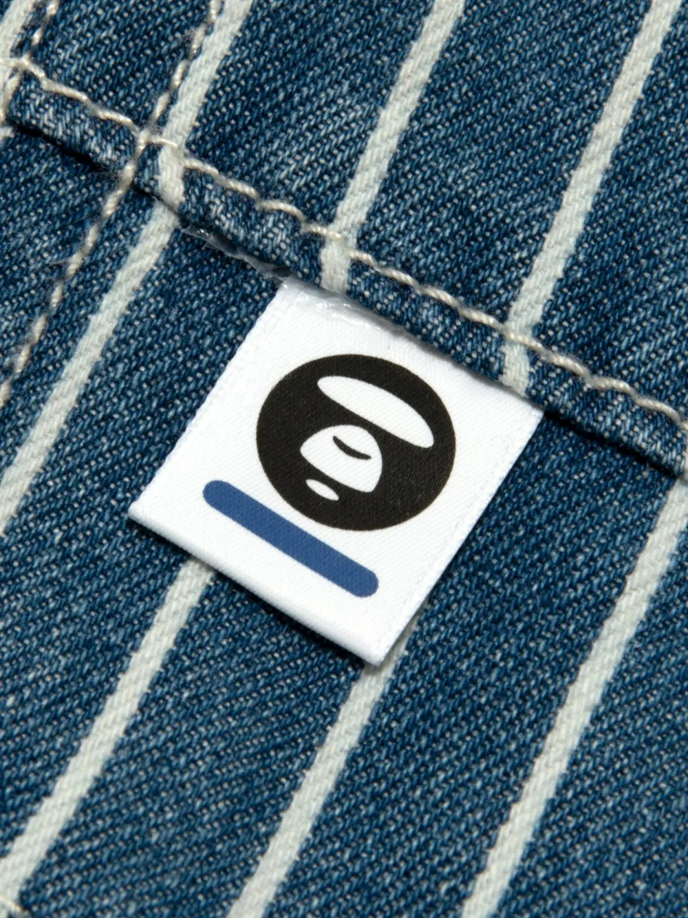 AAPE BY *A BATHING APE Gestreepte shorts Blauw