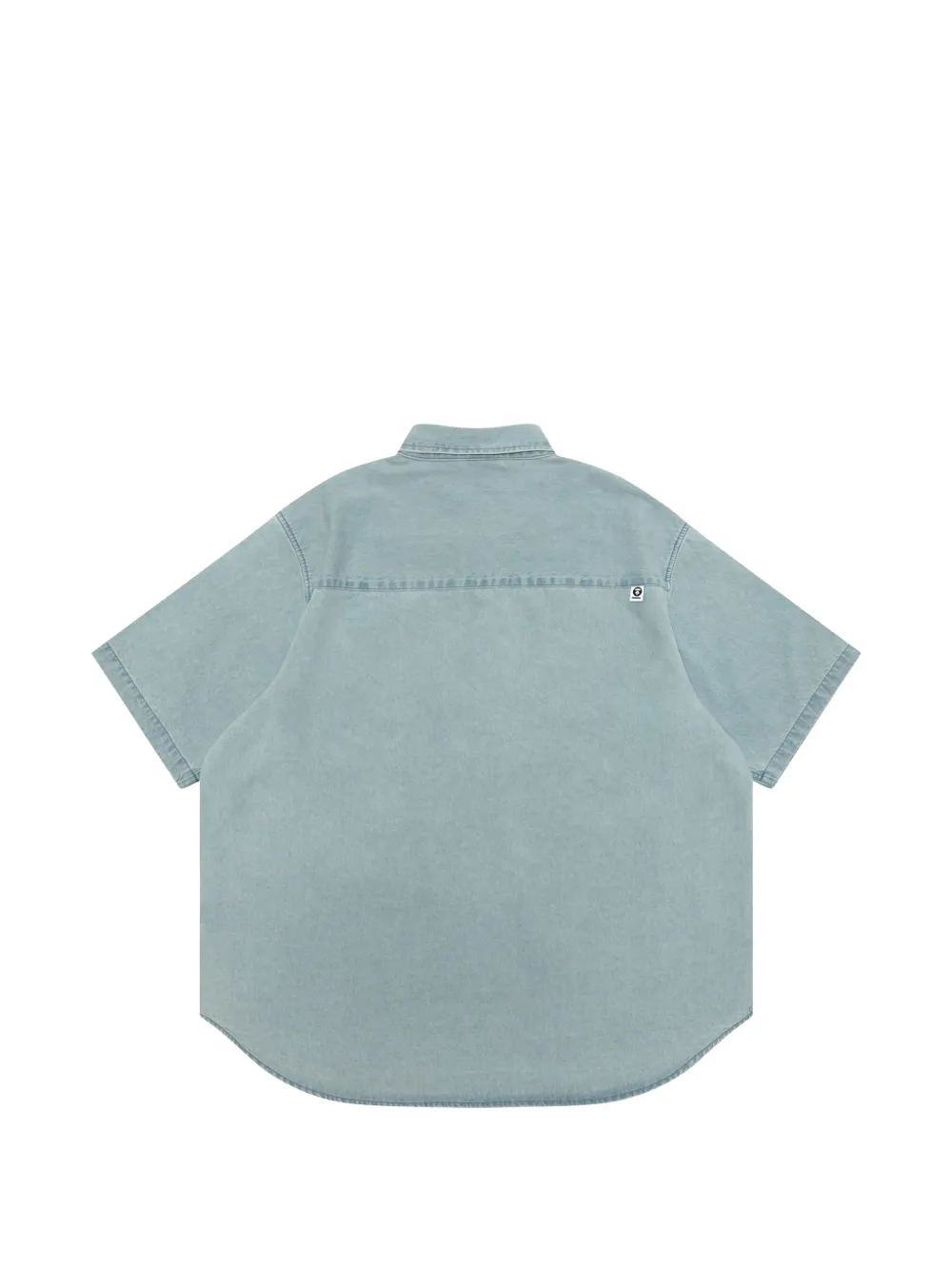 AAPE BY *A BATHING APE Poloshirt met knoop en embleem Blauw