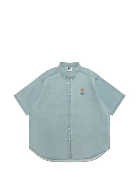 AAPE BY *A BATHING APE® button emblem shirt