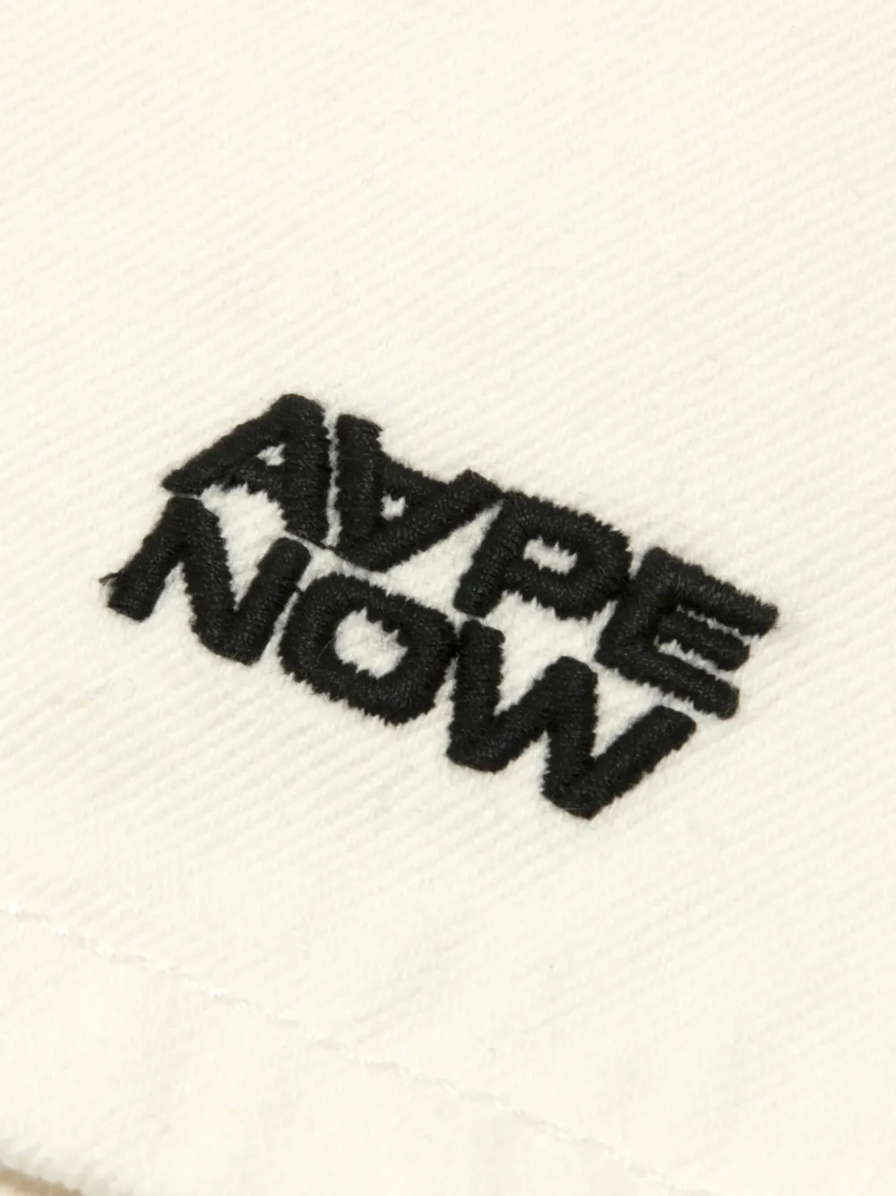 AAPE BY *A BATHING APE Shorts met borduurwerk Beige
