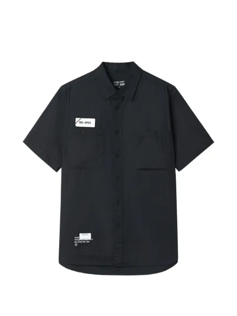 izzue logo-patch short-sleeve shirt