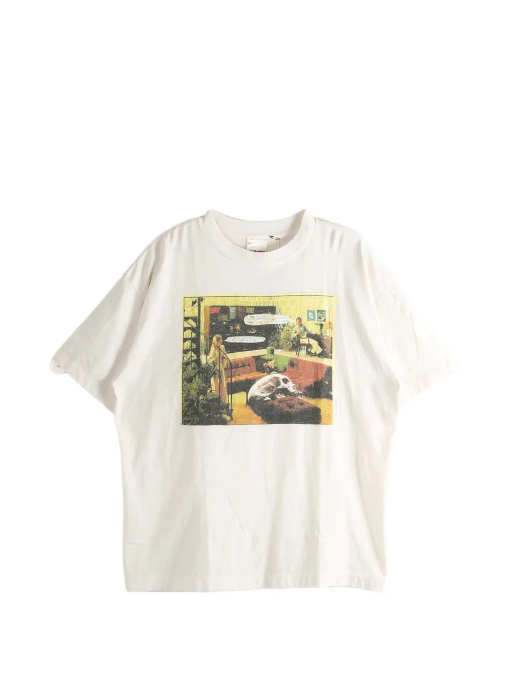 SAINT MXXXXXX graphic-print T-shirt - Toni neutri