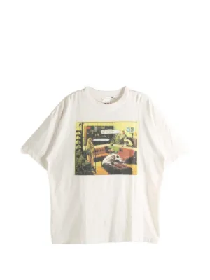 サルセーションウェアコットンブラ Tie-Dye M Paly tie-dye Graphic T-shirt | Neutrals | FARFETCH