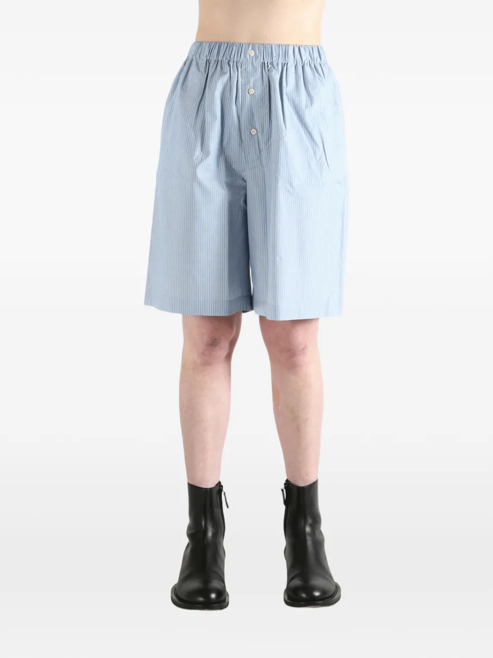 Baserange Gestreepte shorts Blauw