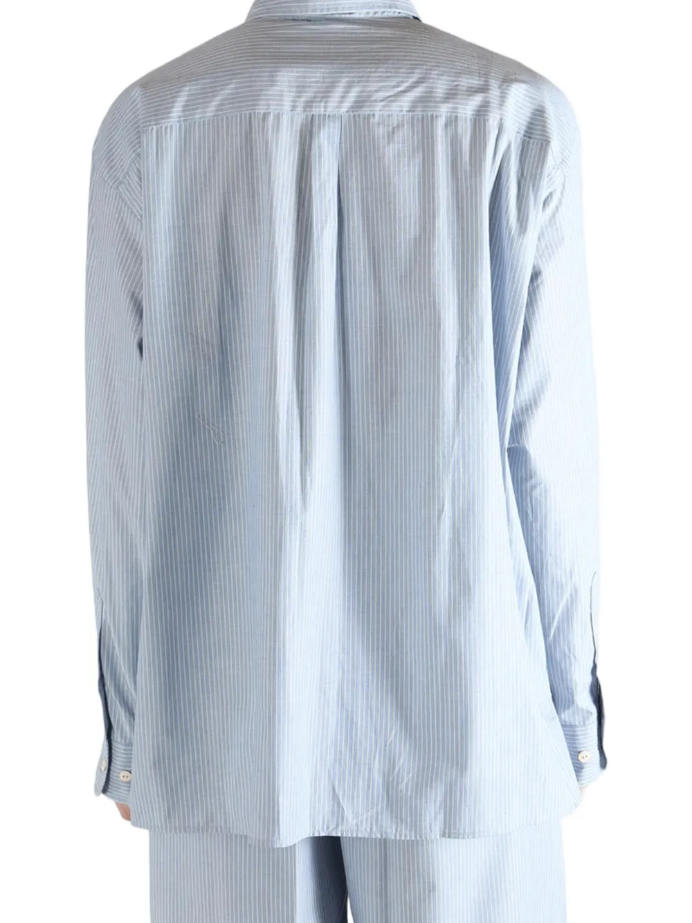 Baserange striped long-sleeve shirt Blauw