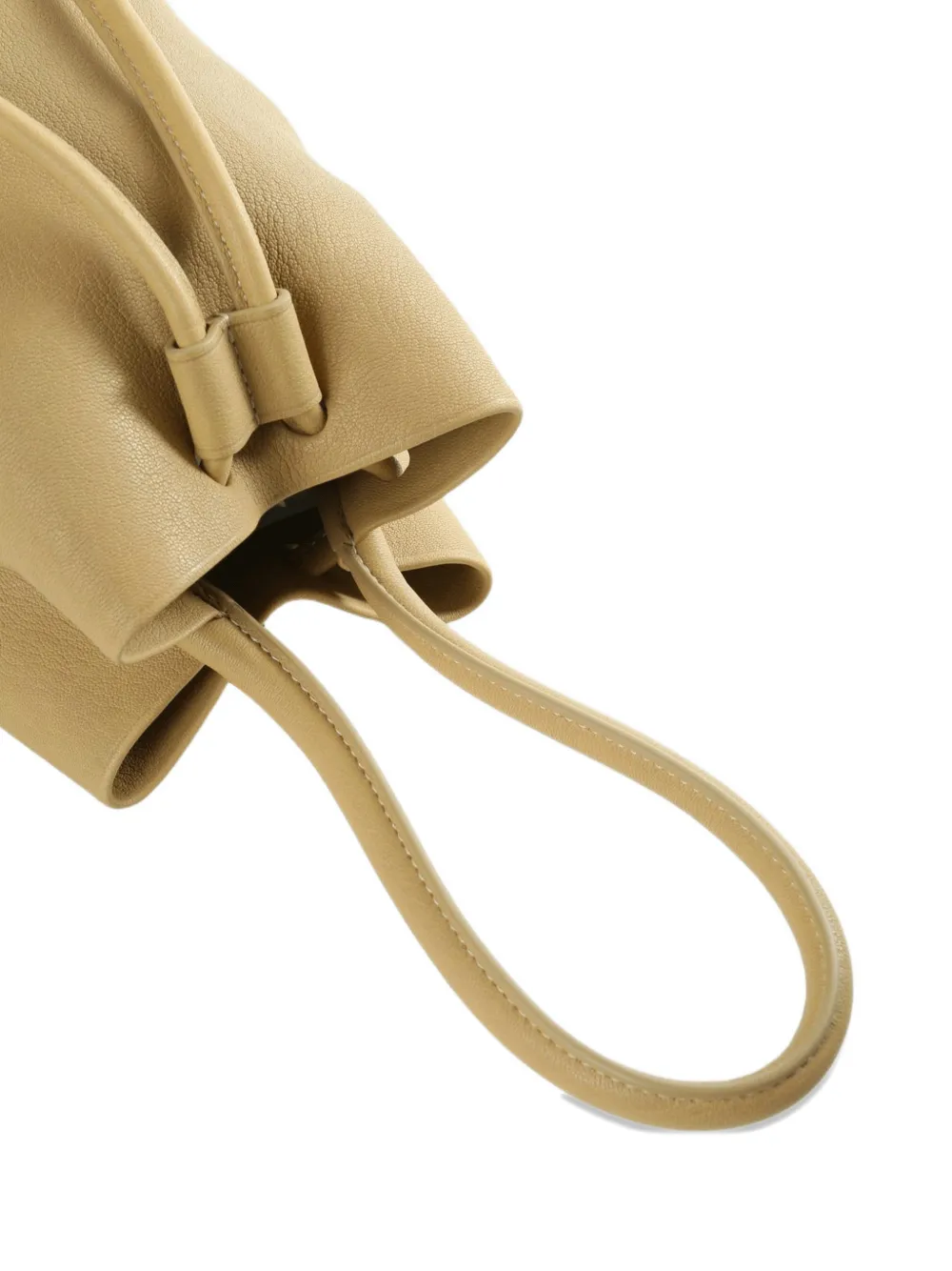 Uma Wang Kleine bucket-tas met trekkoordsluiting Beige