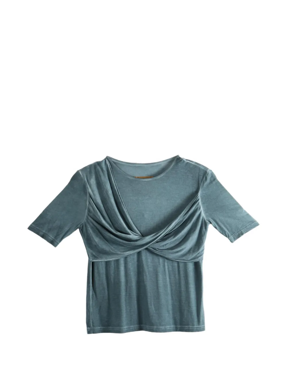 Uma Wang twist-detail T-shirt - Blu