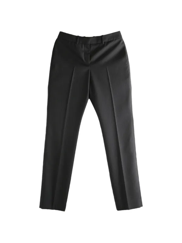 Givenchy Striped Skinny Trousers in Wool in Black