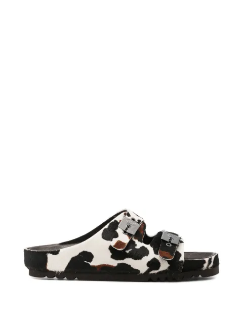 Scholl cow-print sandals