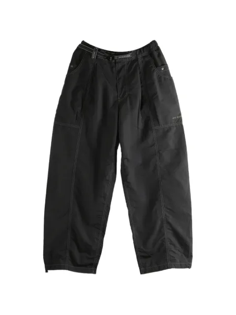 and Wander contrast-stitch belted trousers
