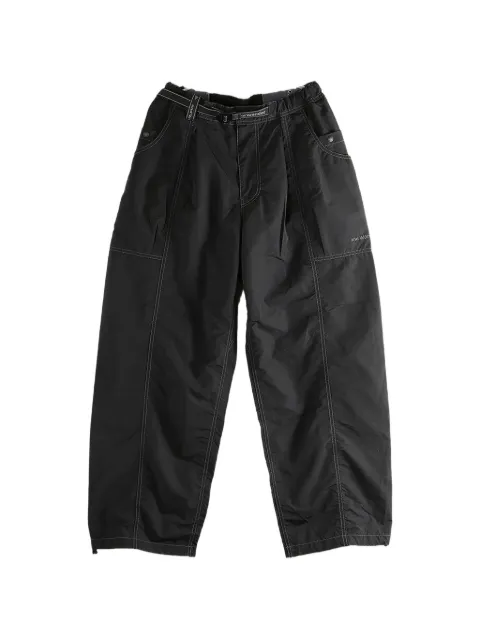 and Wander contrast-stitch belted trousers