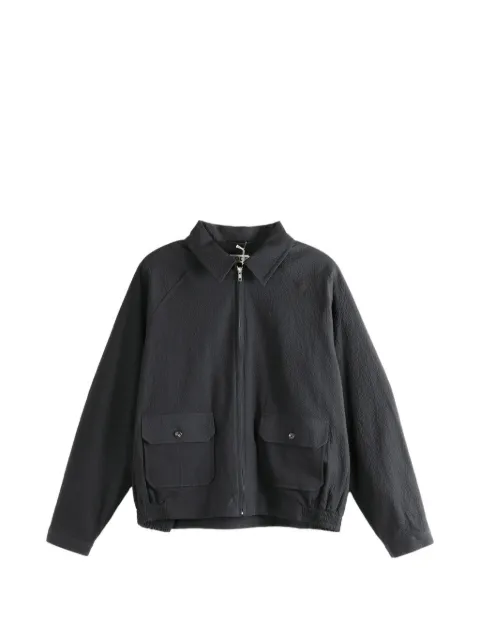 BODE Seersucker Coach's bomber jacket