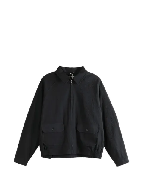 BODE Seersucker Coach's bomber jacket
