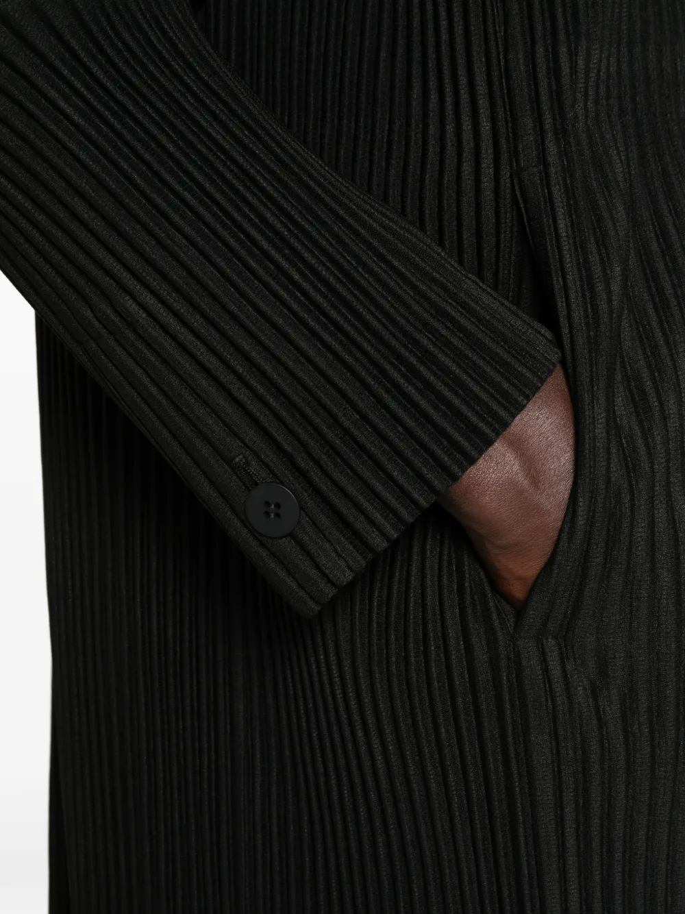 Homme Plissé Issey Miyake Vest met plissé-effect Zwart
