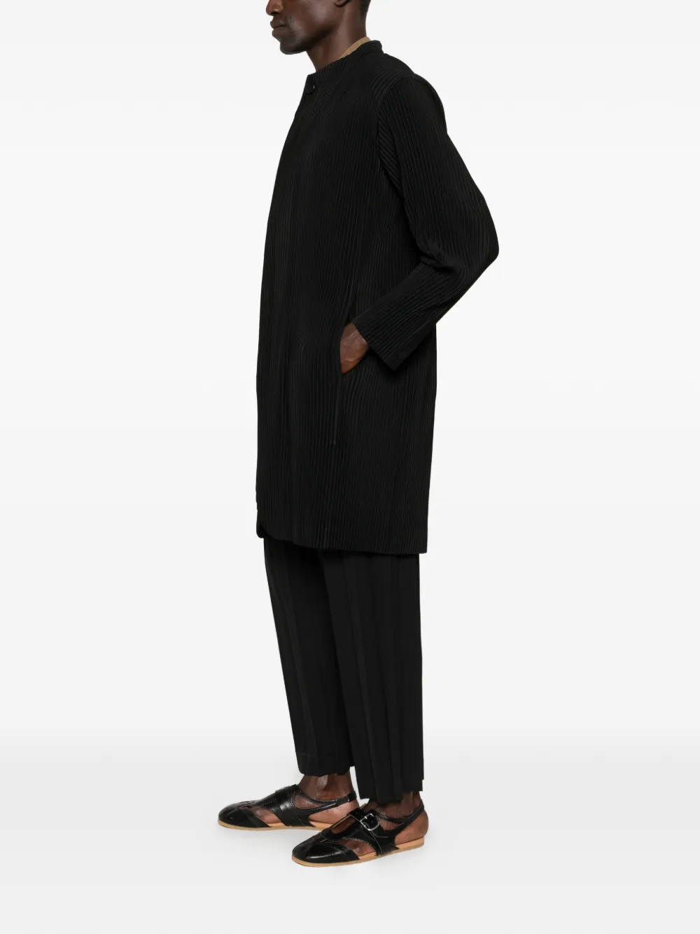 Homme Plissé Issey Miyake Vest met plissé-effect Zwart