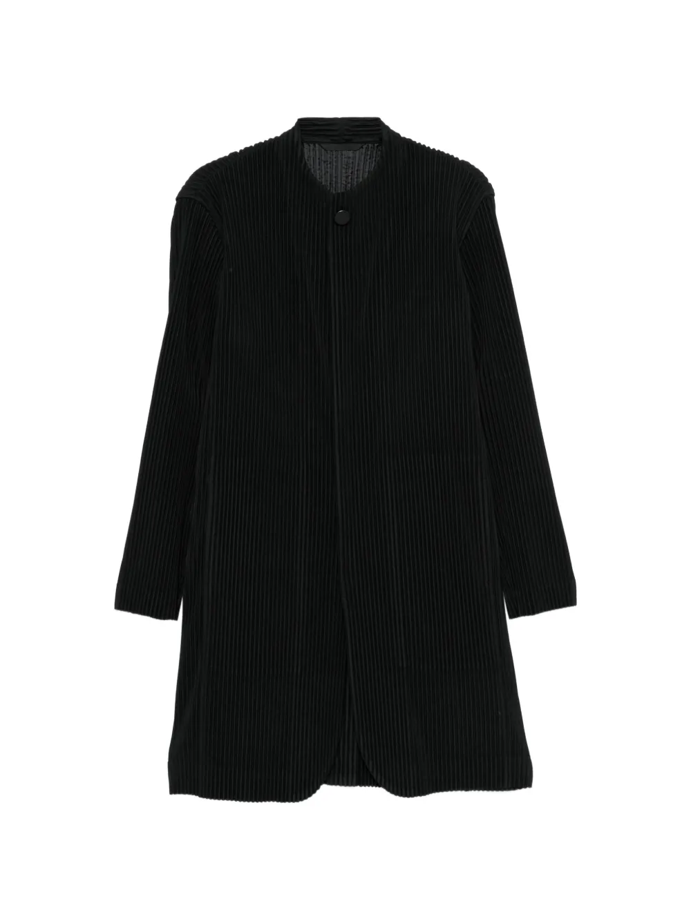 Homme Plissé Issey Miyake plissé-effect coat - Black