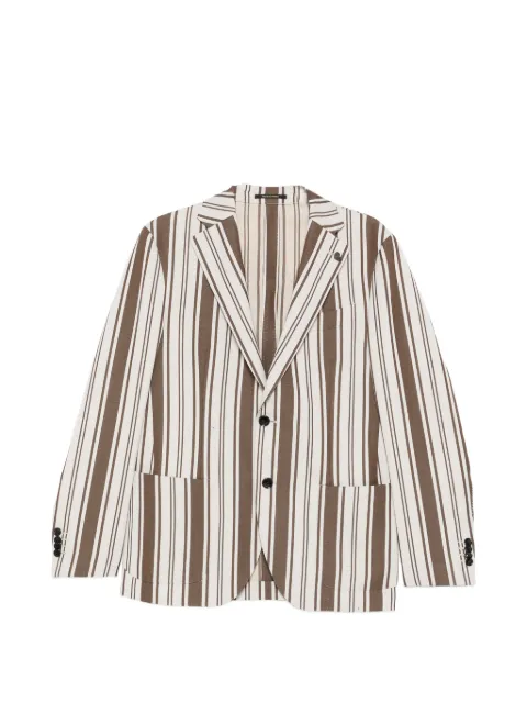 Gabriele Pasini striped single-breasted blazer