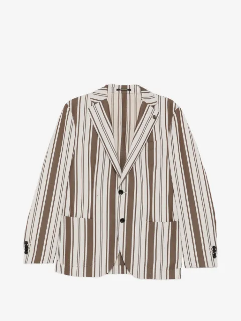 Gabriele Pasini striped single-breasted blazer