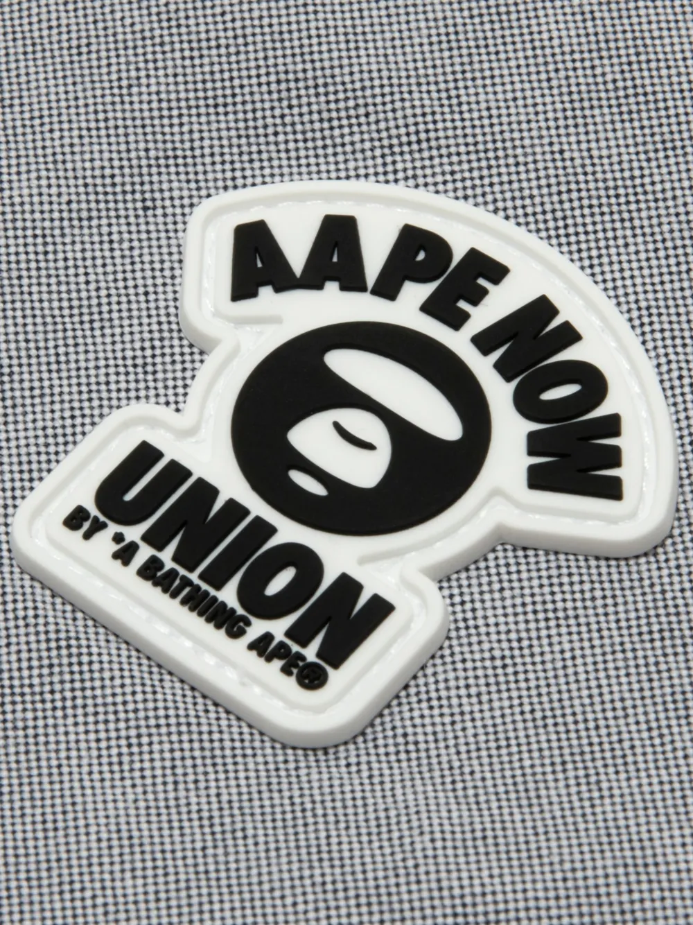 AAPE BY *A BATHING APE Overhemd met logopatch en korte mouwen Grijs