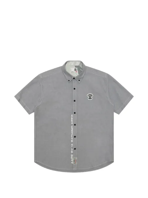 AAPE BY *A BATHING APE® logo-patch short-sleeve shirt