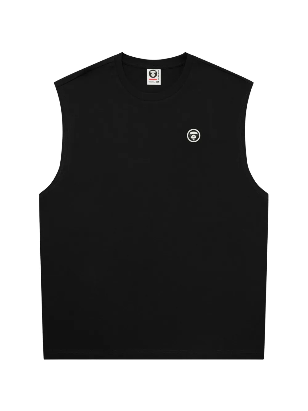 AAPE BY *A BATHING APE® logo-patch tank top - Nero