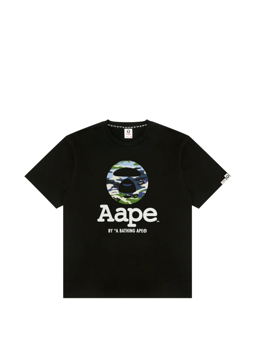 AAPE BY *A BATHING APE® camo print T-shirt - Nero