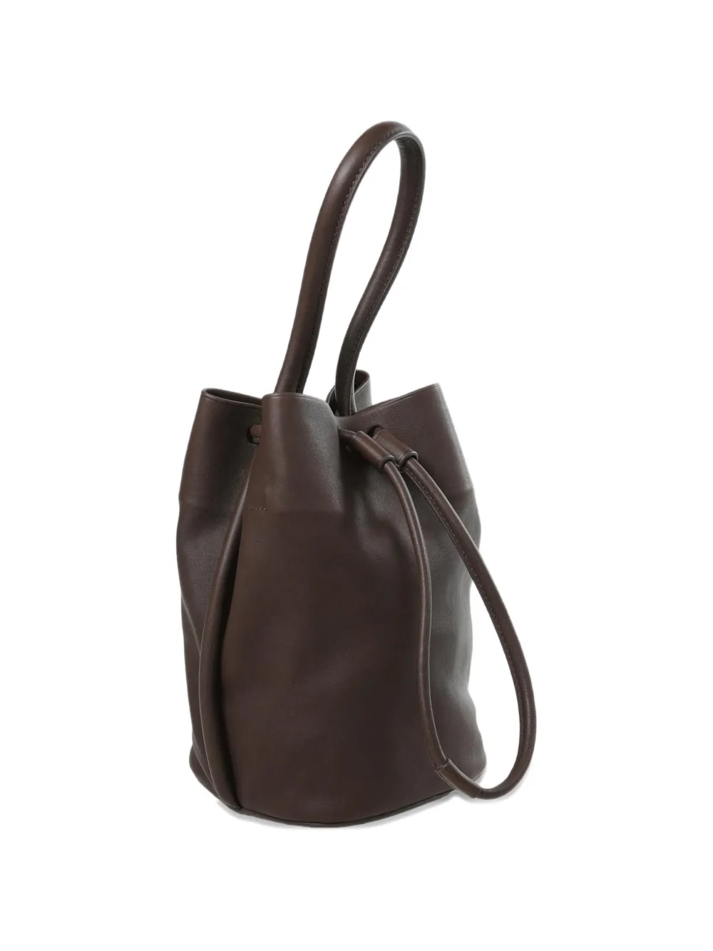 Uma Wang Kleine bucket-tas met trekkoordsluiting Bruin