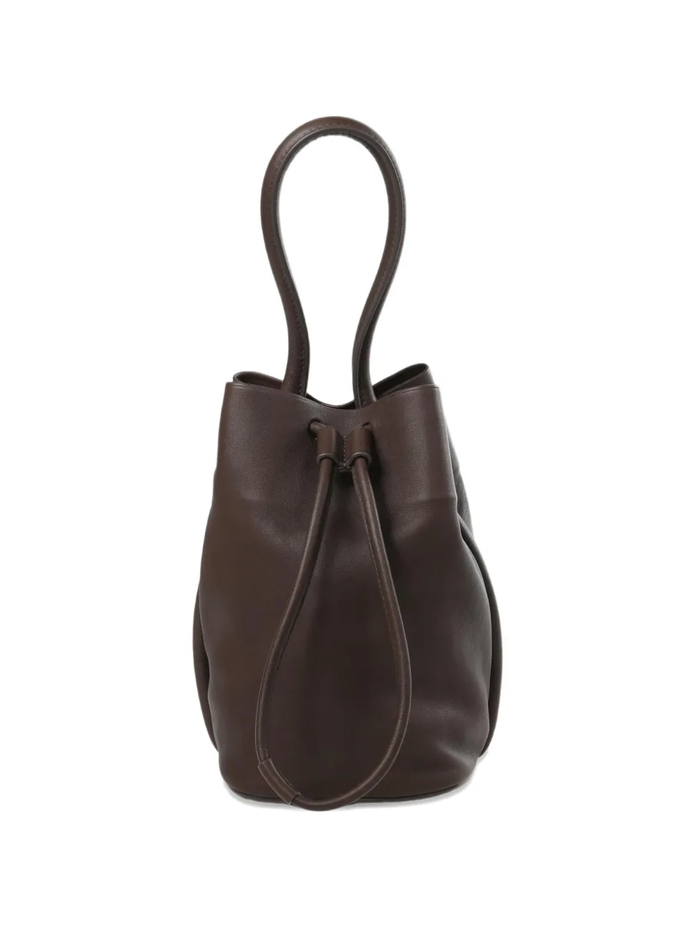 Uma Wang small drawstring-fastening bucket bag - Braun