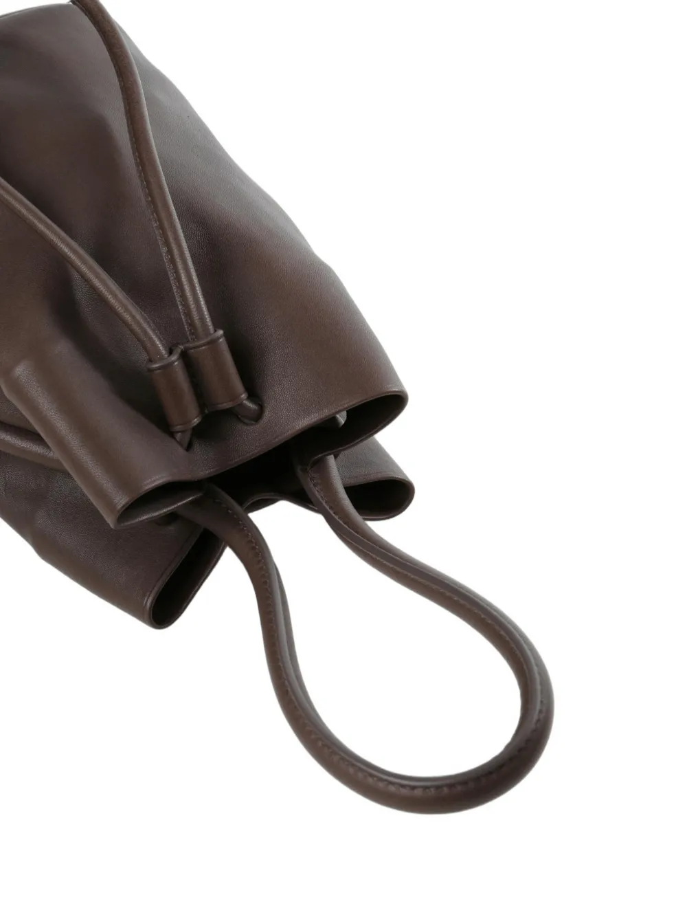 Uma Wang Kleine bucket-tas met trekkoordsluiting Bruin