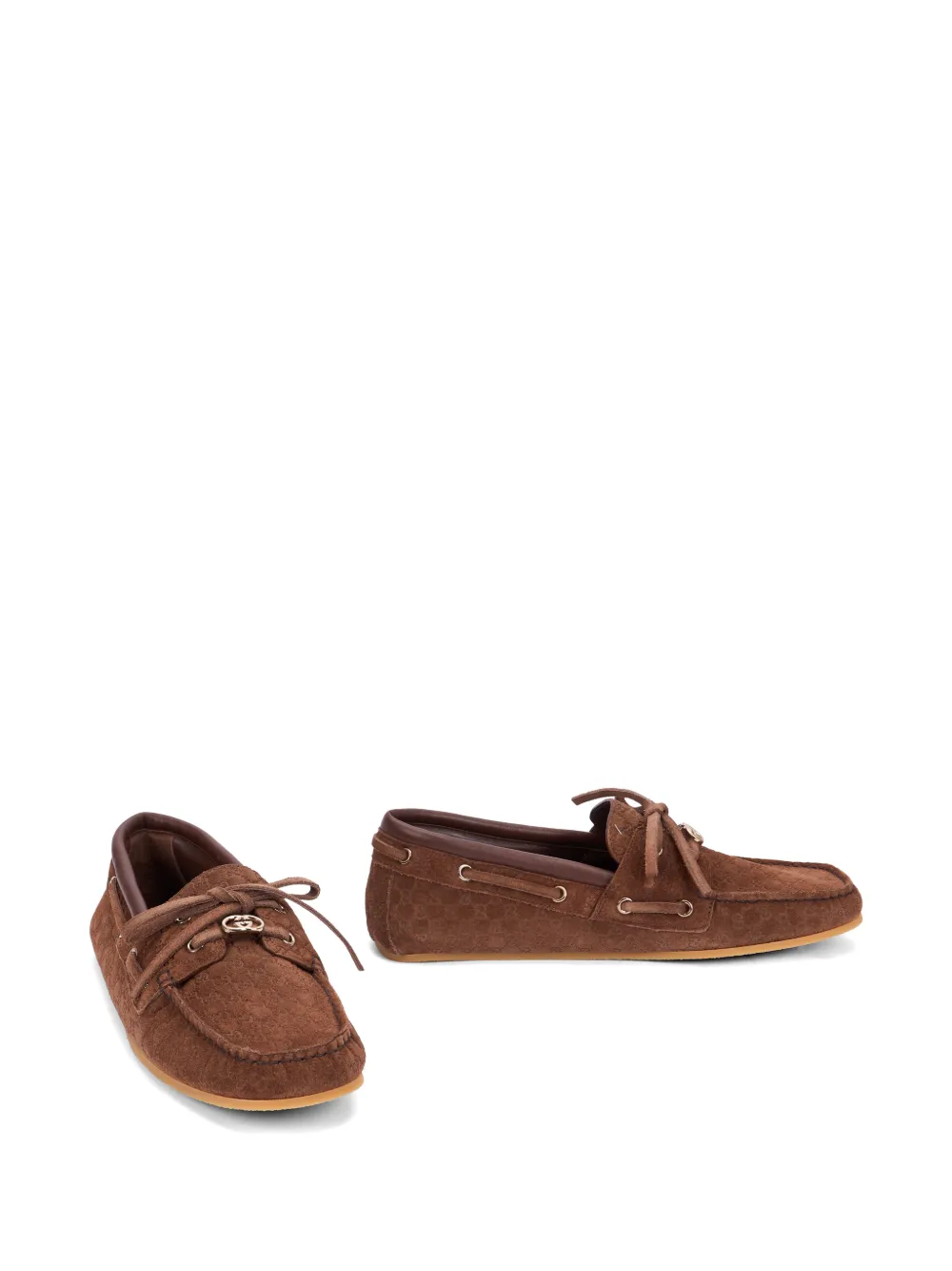 Gucci GG Supreme suede sneakers Bruin