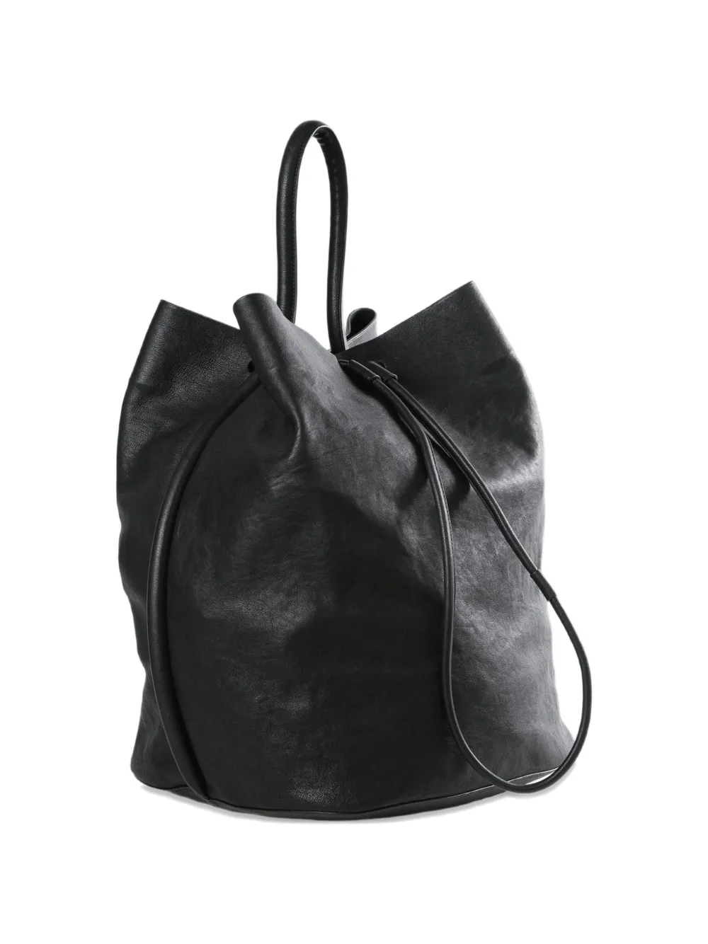Uma Wang Grote bucket-tas met trekkoordsluiting Zwart