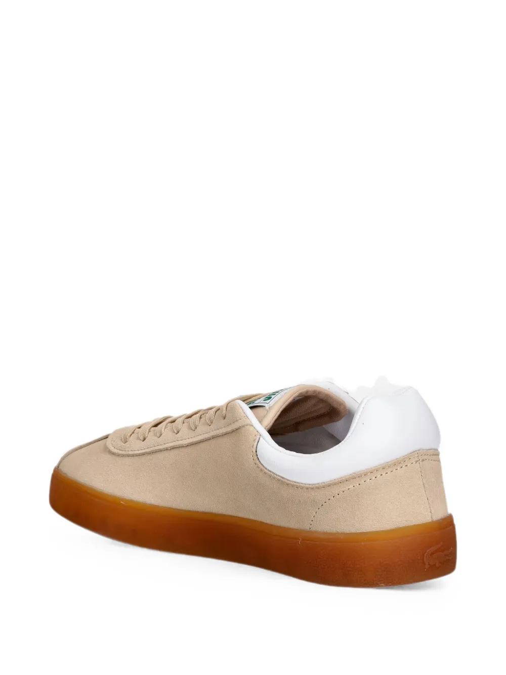 Lacoste Baseshot logo-patch gum-sole sneakers Beige