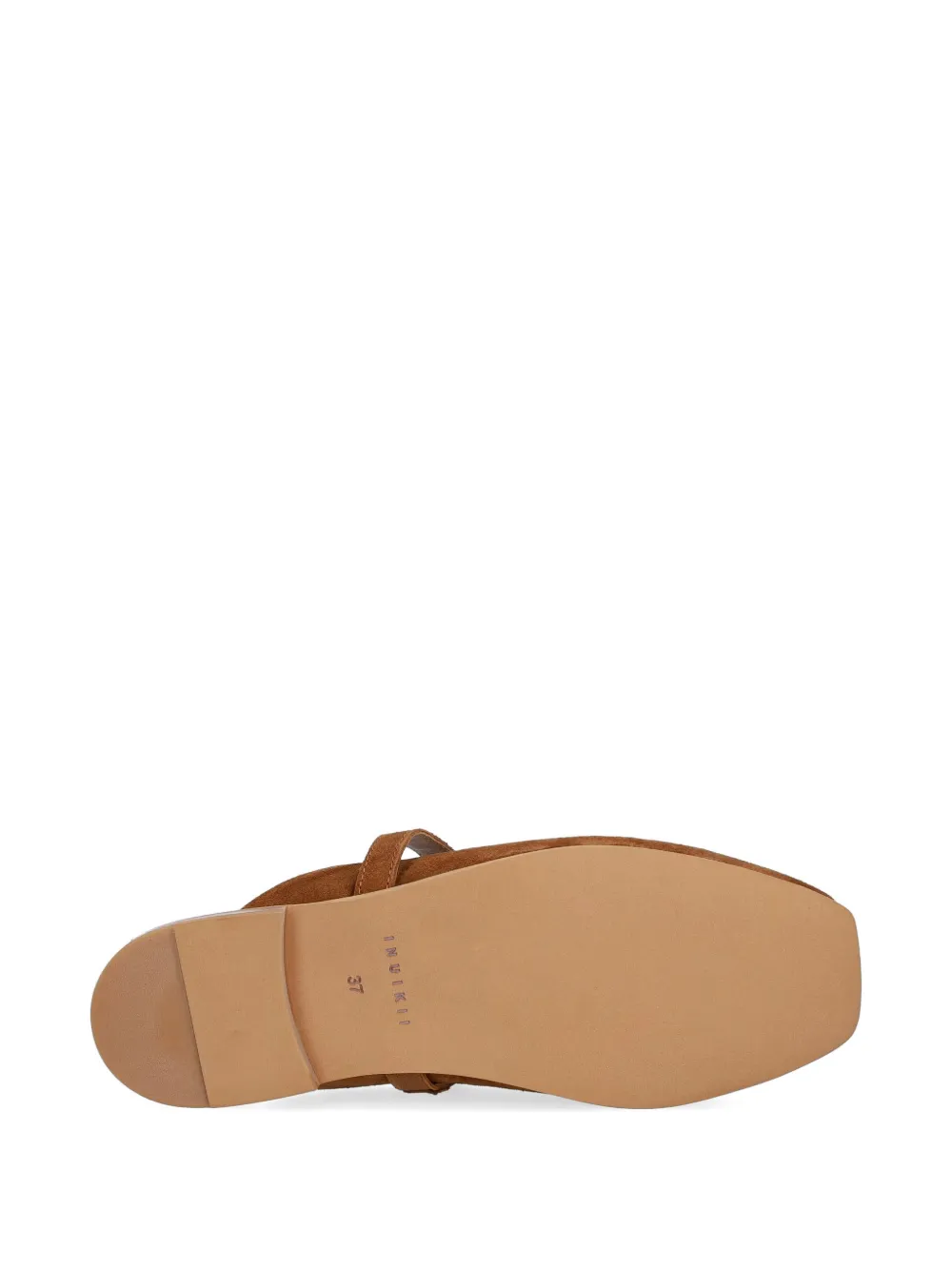 Inuikii Lazy NY suede slip-on ballet flats Bruin