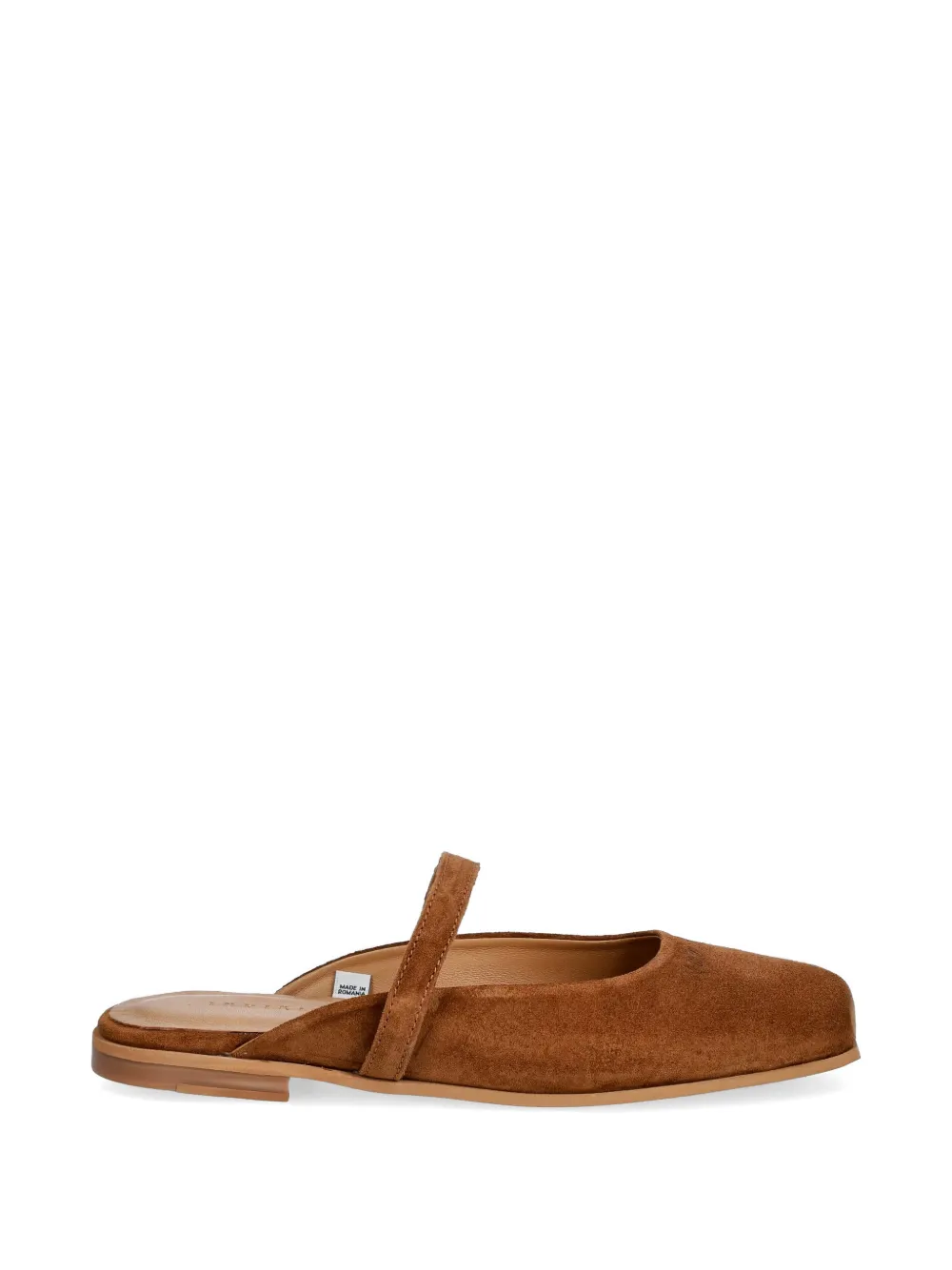 Inuikii Lazy NY suede slip-on ballet flats Bruin