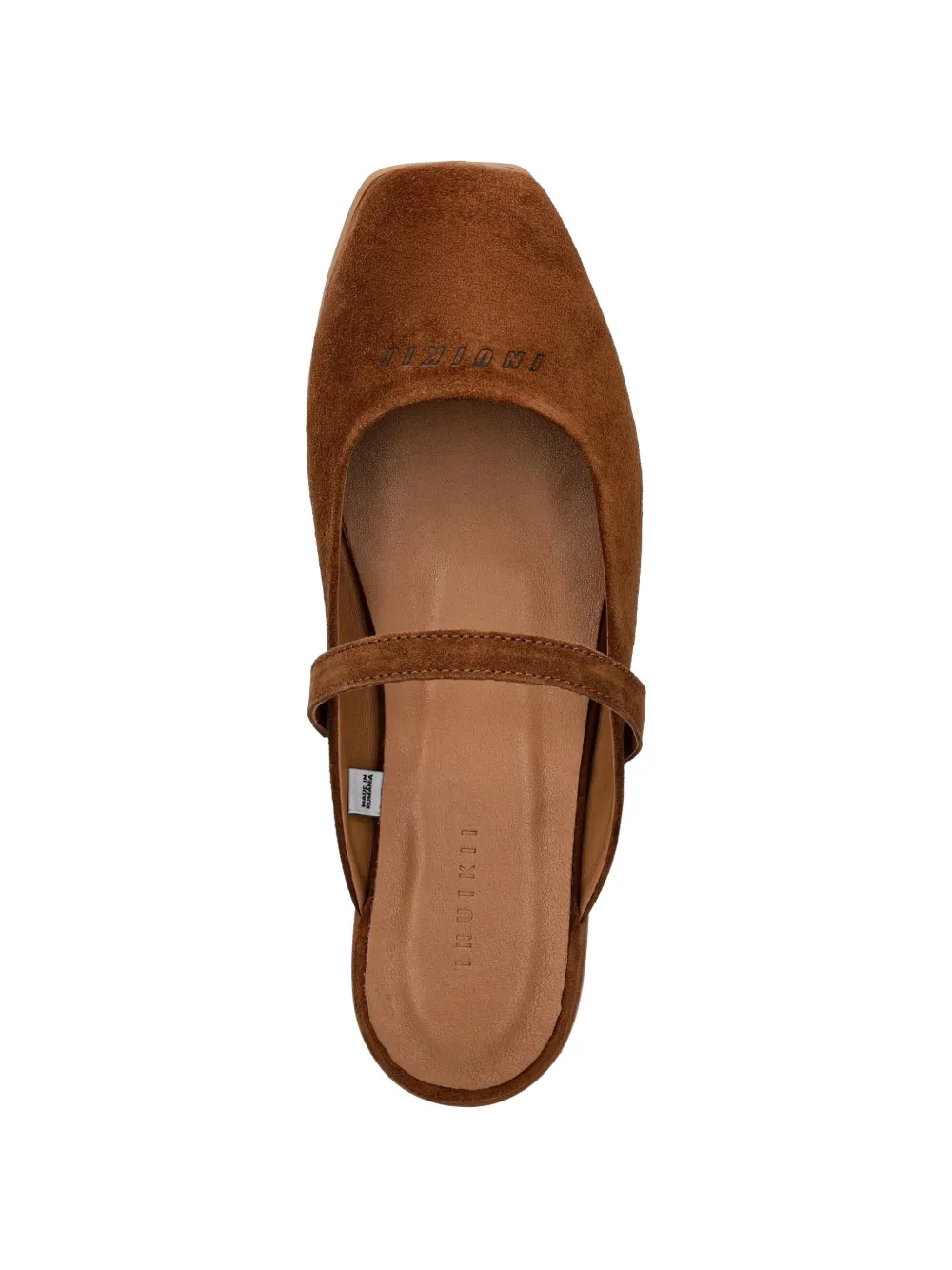 Inuikii Lazy NY suede slip-on ballet flats Bruin