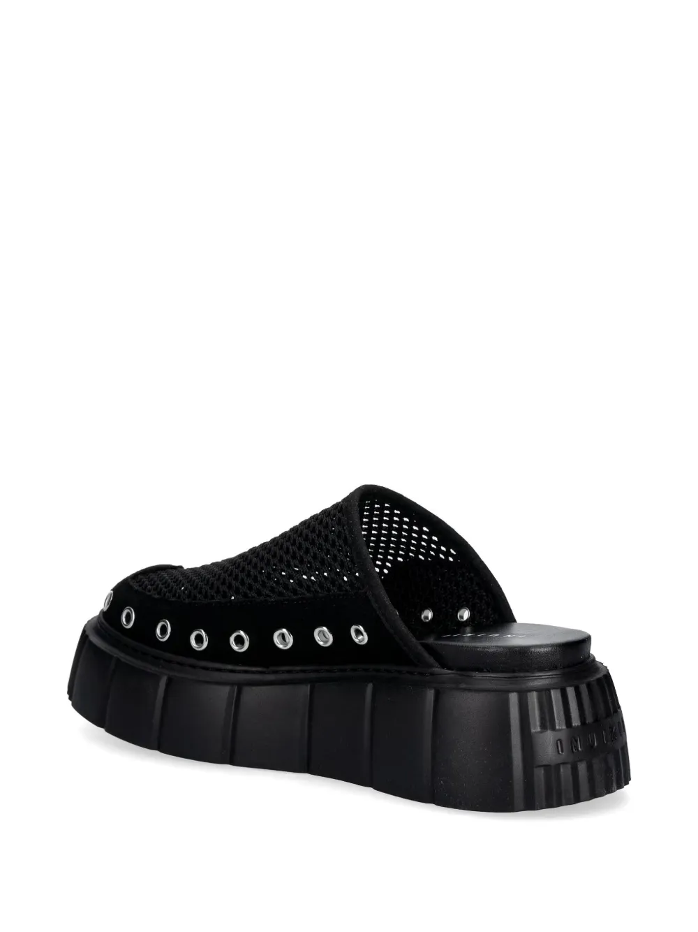 Inuikii Matilda eyelet-embellished mules Zwart