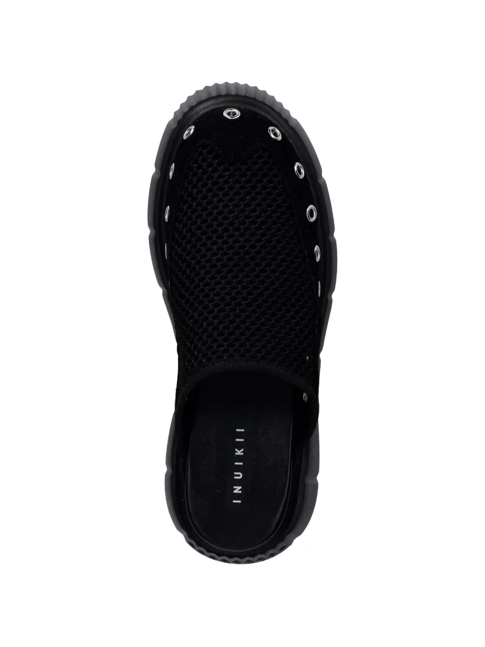 Inuikii Matilda eyelet-embellished mules Zwart