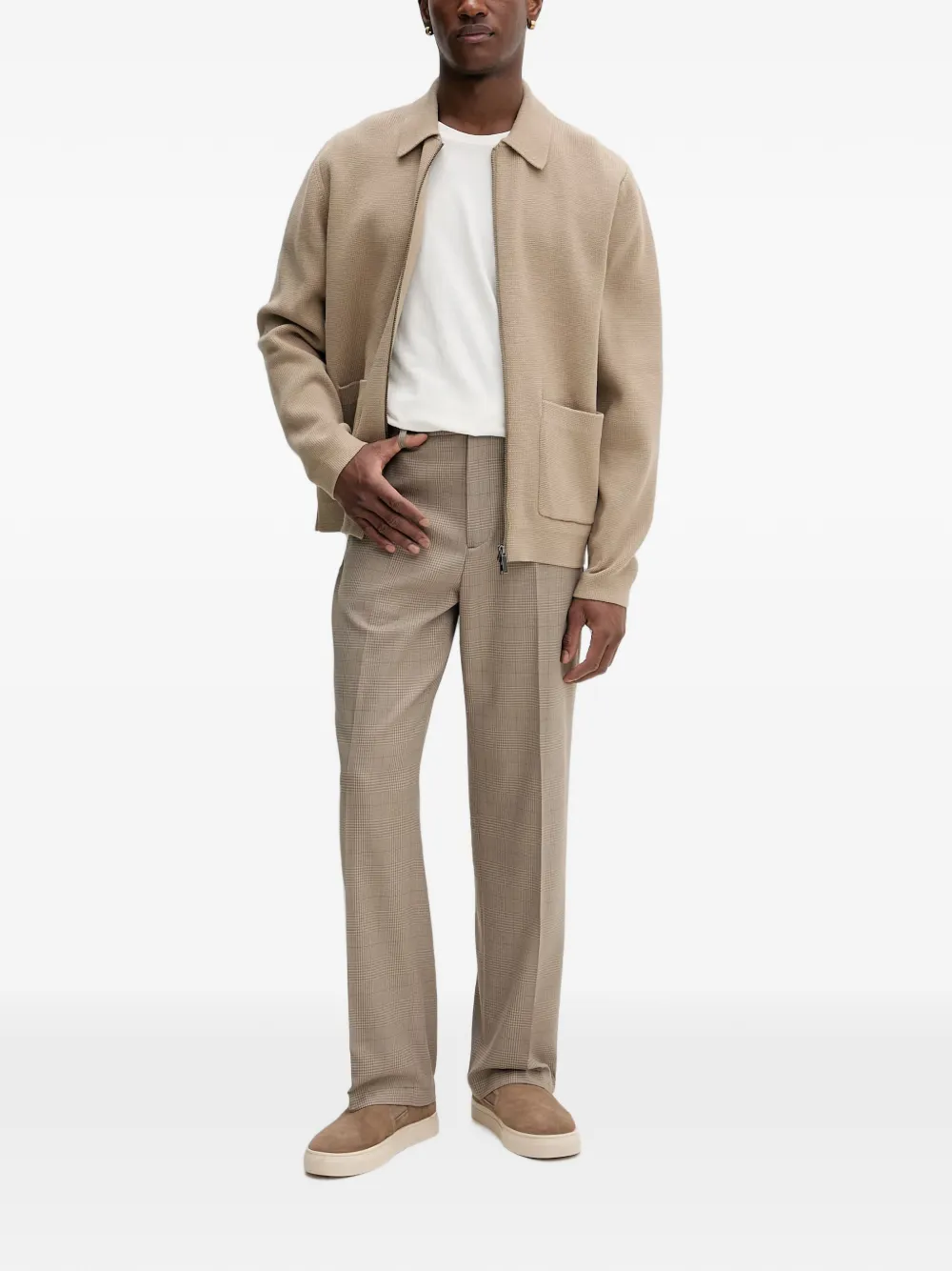 Les Deux Randall geruite broek Beige