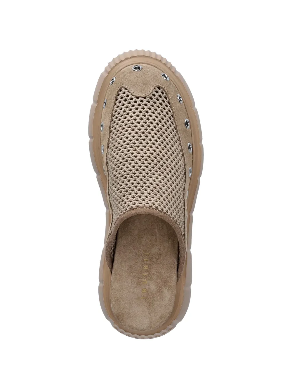 Inuikii Matilda eyelet-embellished mules Beige