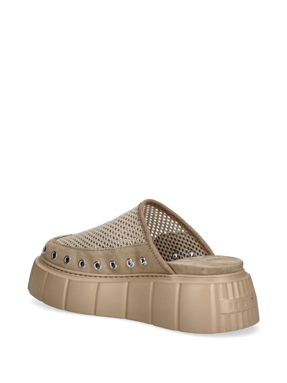 Inuikii Matilda eyelet-embellished mules Beige
