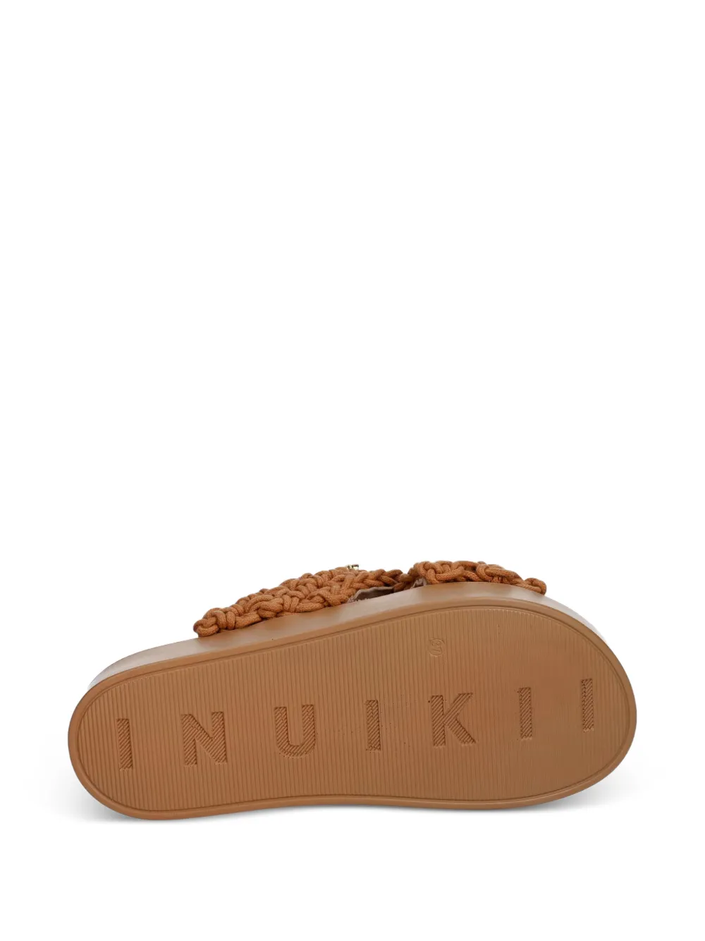 Inuikii Woven Stones crystal-embellished sandals Bruin