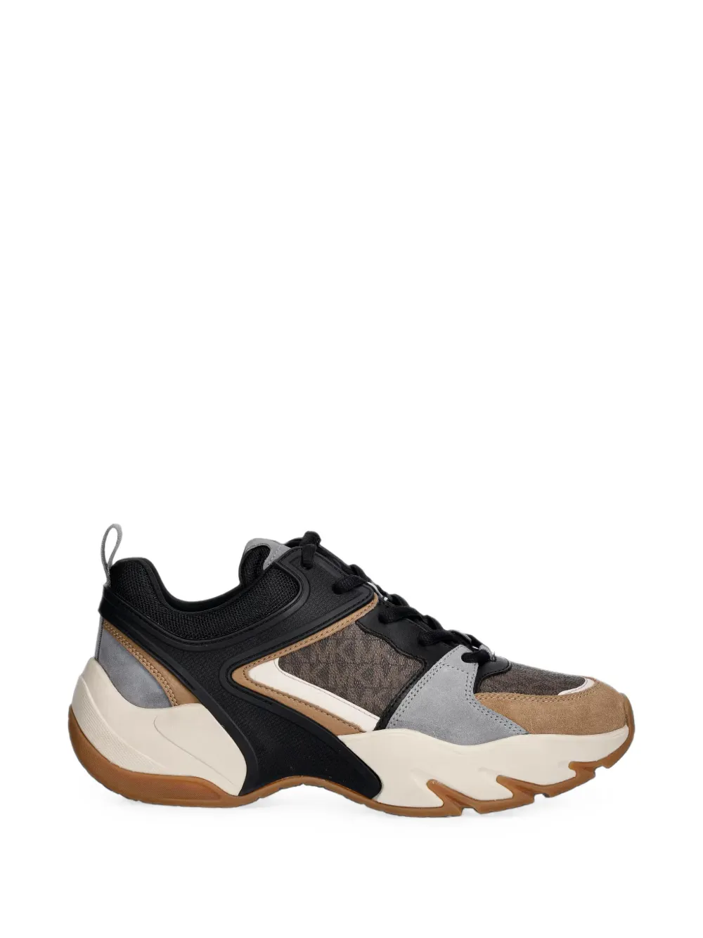Michael Kors Mixed-media Chase Sneakers In Multi