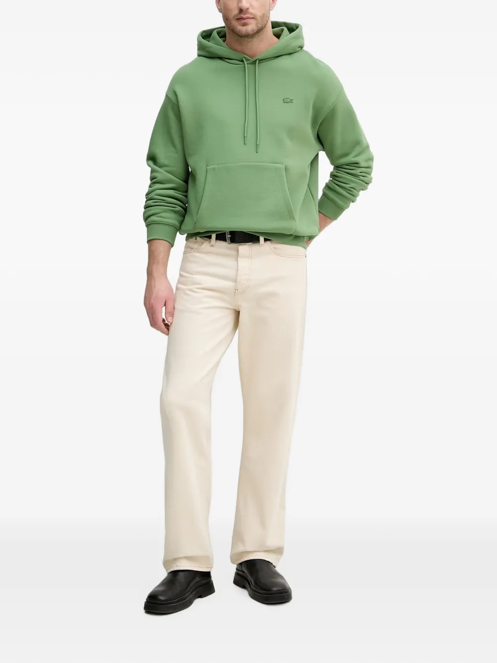 Lacoste Hoodie met logopatch Groen