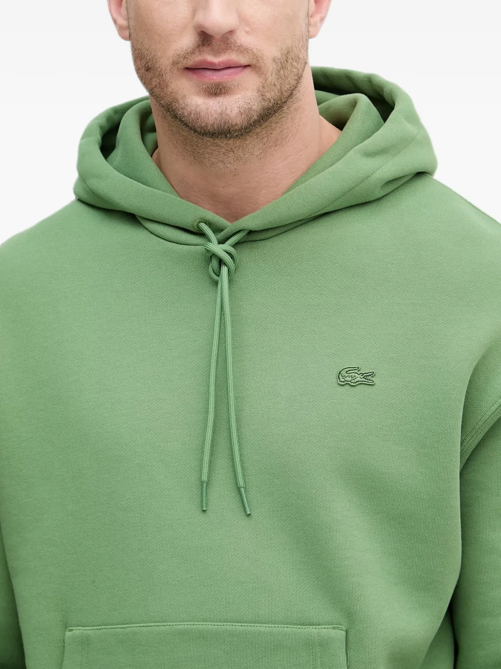 Lacoste Hoodie met logopatch Groen