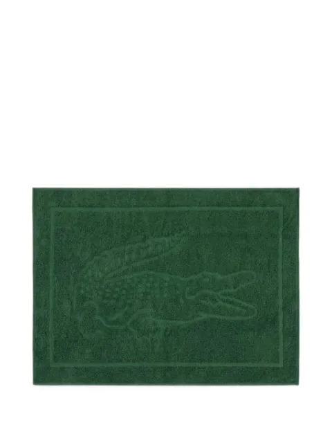 Lacoste embossed Crocodile bath mat
