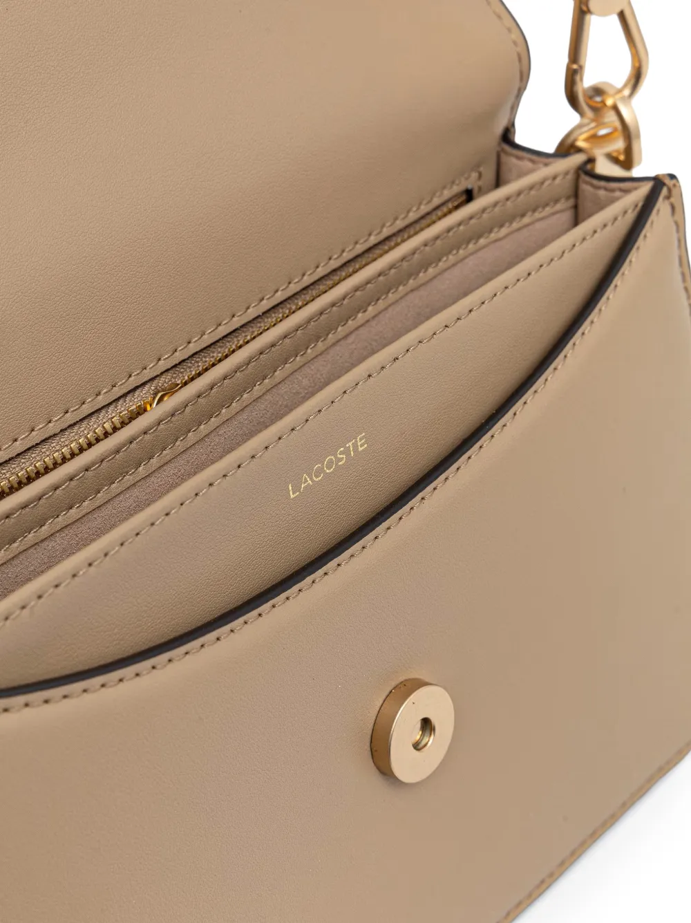 Lacoste Medium Tennis Bliss schoudertas Beige