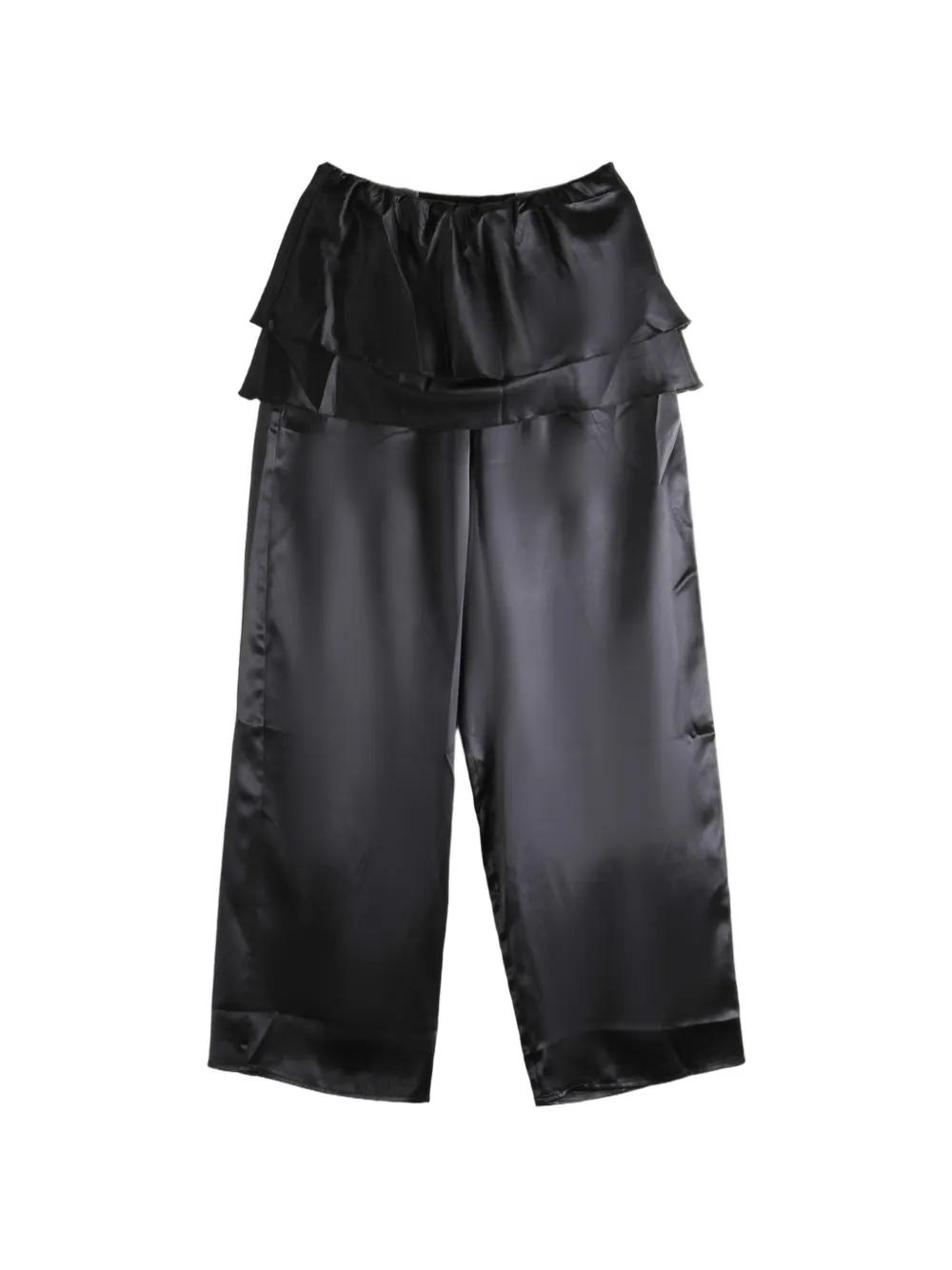 Baserange Kin silk trousers - Nero